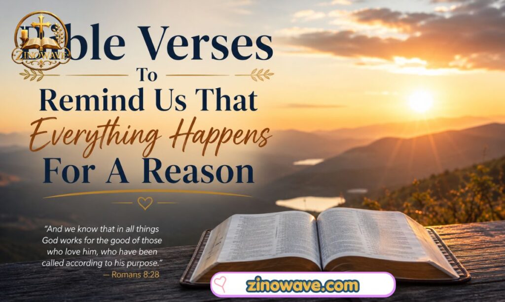 Bible Verses To Remind Us That Everything Happens For A Reason