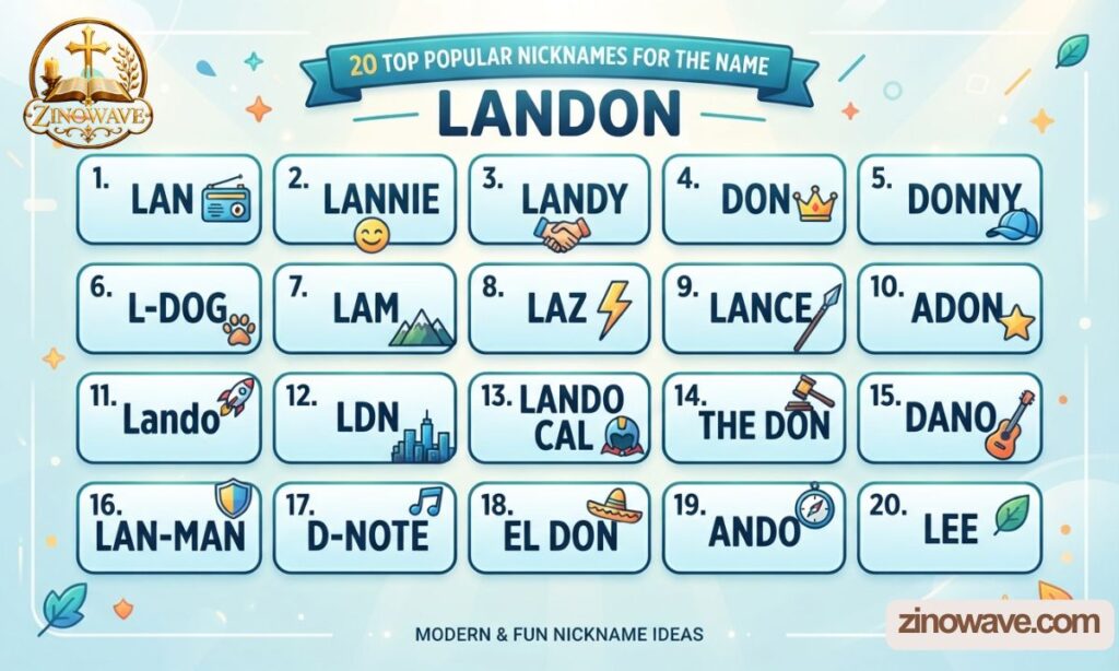 20 Top Popular Nicknames for the Name "Landon"