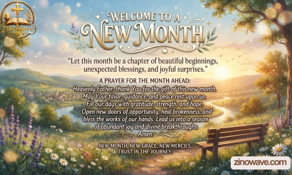 Inspirational New Month Quotes and Prayers