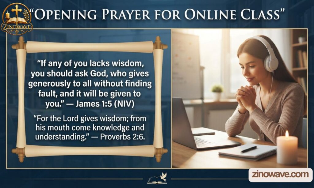 Powerful Opening Prayer for Online Class with Scriptures