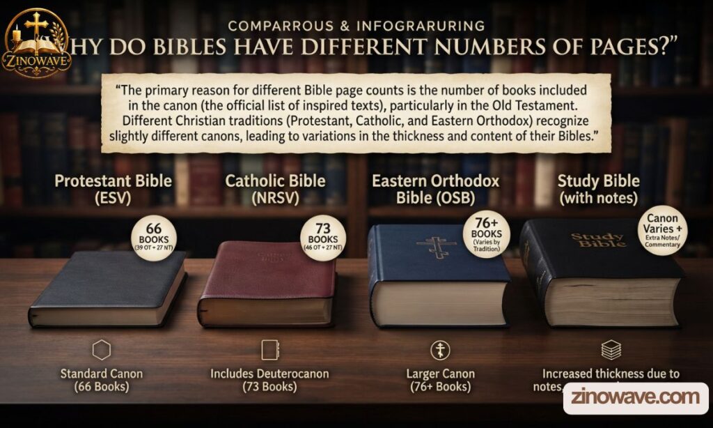 Why Do Bibles Have Different Numbers of Pages?