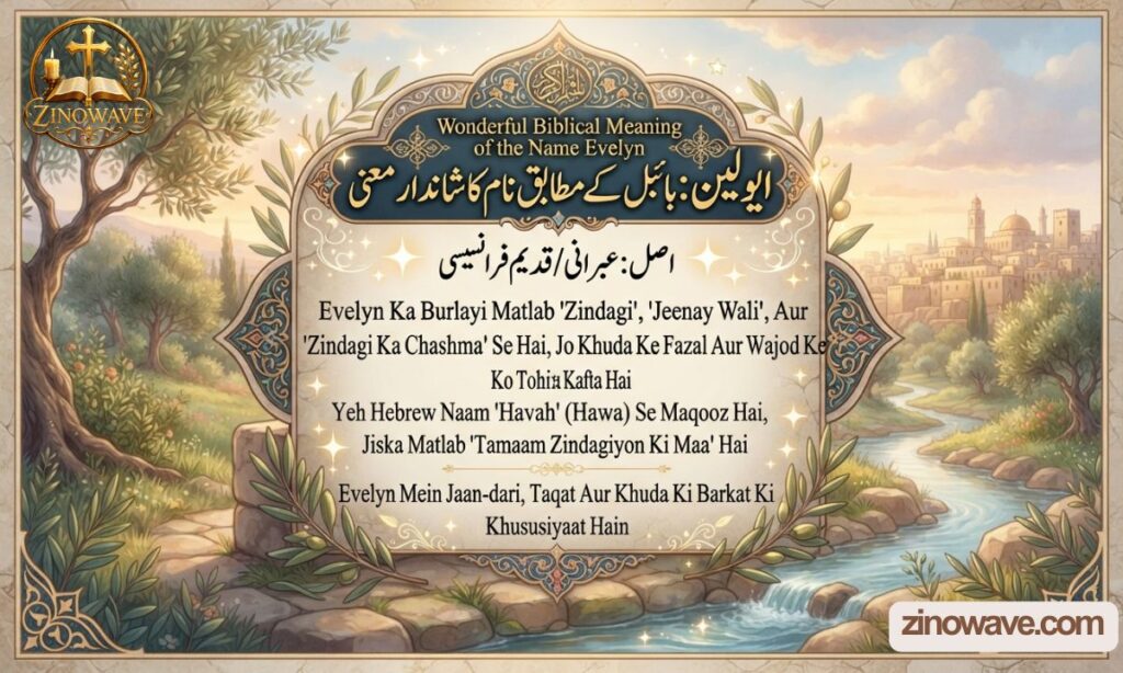 Wonderful Biblical Meaning of the Name Evelyn in Urdu