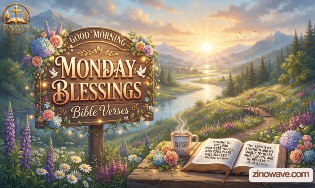 Good Morning Monday Blessings Bible Verses