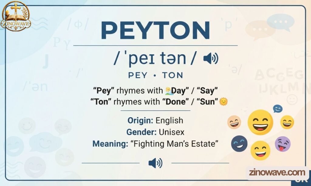 Peyton Name Pronunciation