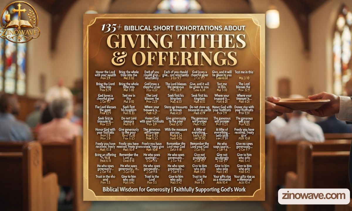 135+ Biblical Short Exhortation About Giving Tithes and Offering