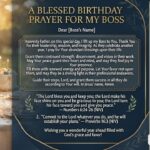 43 Christian Birthday Prayer for My Boss with Bible Verses