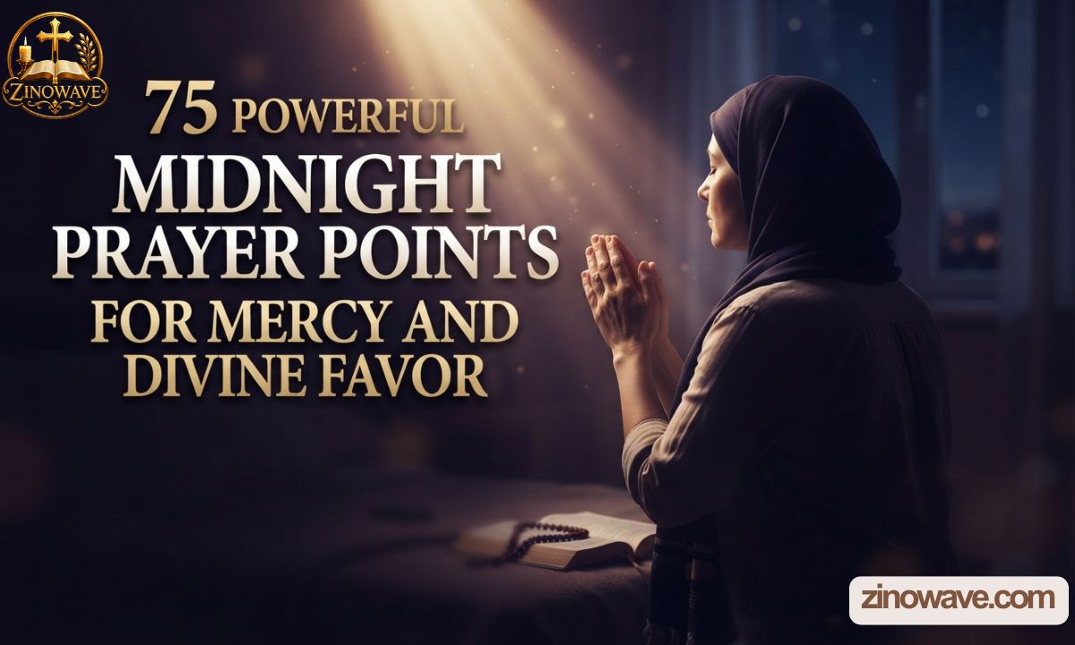 75 Powerful Midnight Prayer Points for Mercy and Divine Favor
