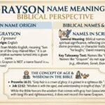 Grayson Name Meaning in the Bible: Is Grayson a Biblical Name?