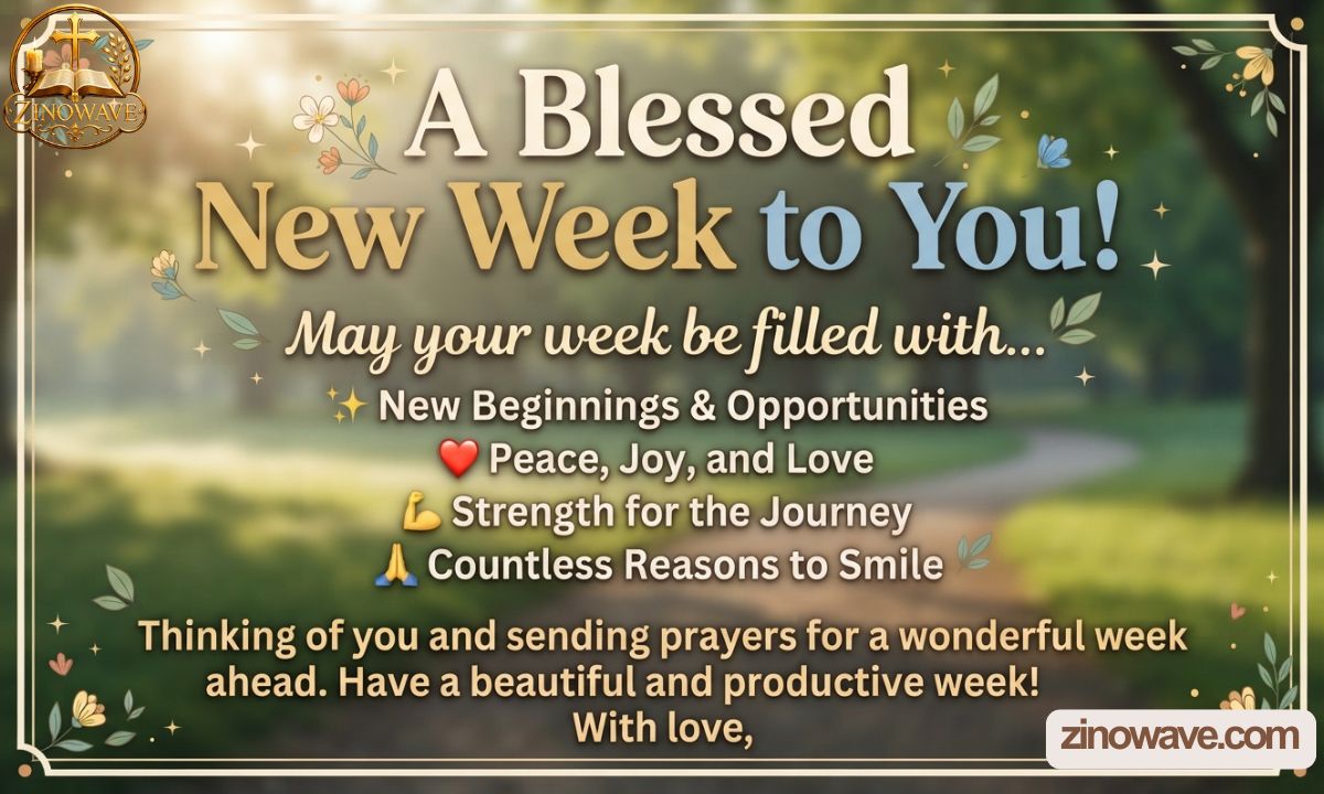 135+ New Week Blessings for Friends, Family & Loved Ones