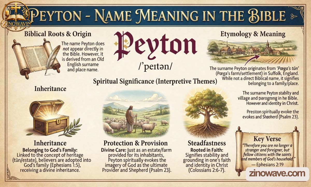 Peyton in the Bible: Name Meaning, Spiritual Symbolism & History