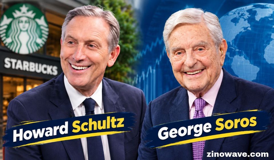 Howard Schultz and George Soros