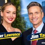 Jennifer Lawrence and Jim Taiclet