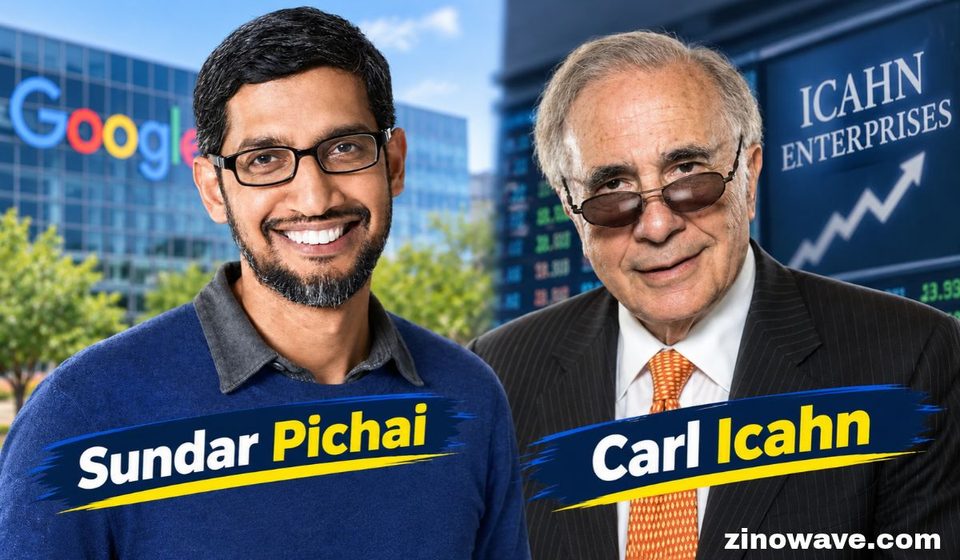 Sundar Pichai and Carl Icahn